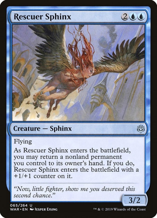 Image for Rescuer Sphinx (65) (War of the Spark) - Magic: The Gathering