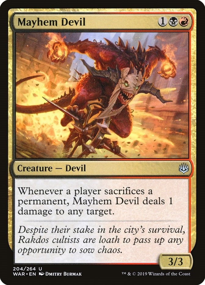 Image for Mayhem Devil (204) (War of the Spark) - Magic: The Gathering