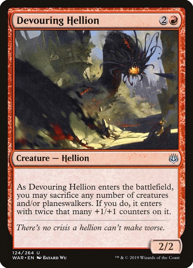 Image for Devouring Hellion (124) (War of the Spark) - Magic: The Gathering