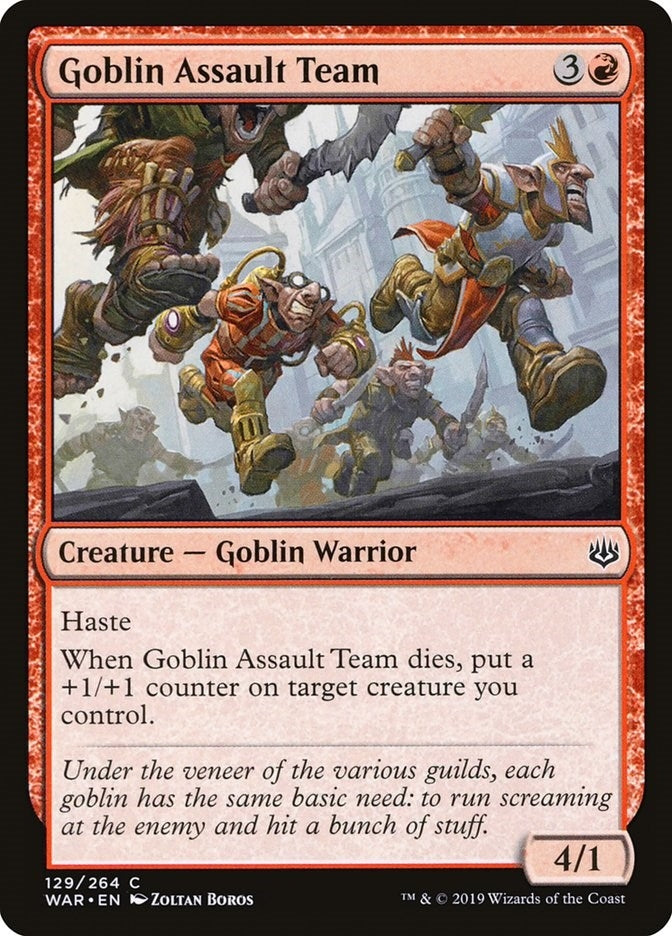 Image for Goblin Assault Team (129) (War of the Spark) - Magic: The Gathering