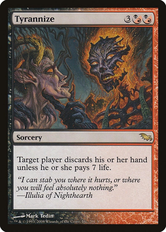 Image for Tyrannize (201) (Shadowmoor) - Magic: The Gathering