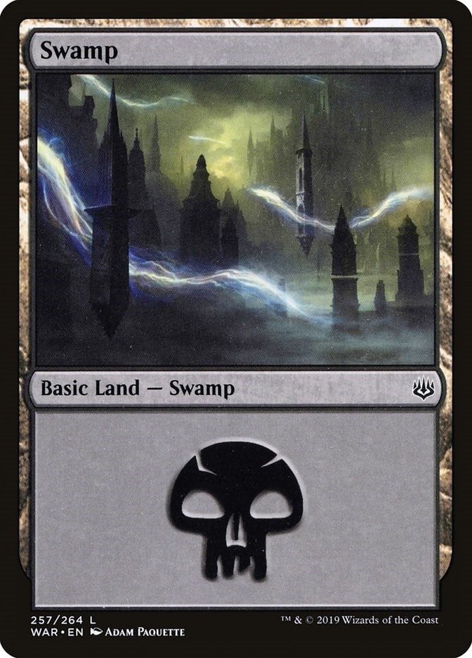 Image for Swamp (257) (257) (War of the Spark) - Magic: The Gathering