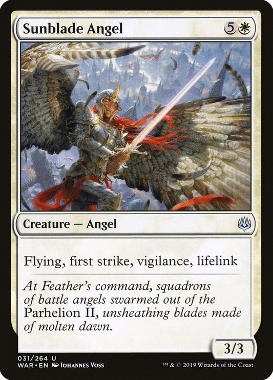 Image for Sunblade Angel (31) (War of the Spark) - Magic: The Gathering