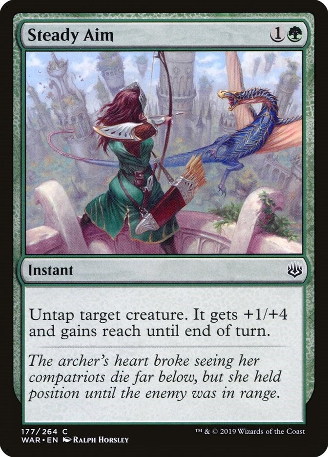 Image for Steady Aim (177) (War of the Spark) - Magic: The Gathering