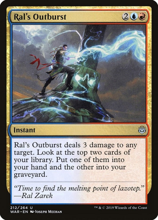 Image for Ral's Outburst (212) (War of the Spark) - Magic: The Gathering