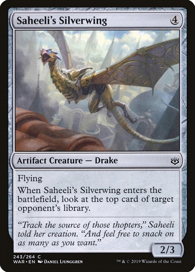 Image for Saheeli's Silverwing (243) (War of the Spark) - Magic: The Gathering