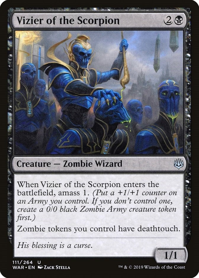 Image for Vizier of the Scorpion (111) (War of the Spark) - Magic: The Gathering