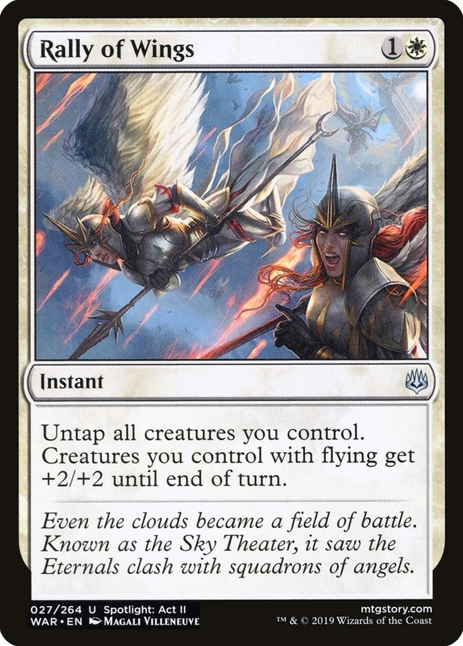 Image for Rally of Wings (27) (War of the Spark) - Magic: The Gathering