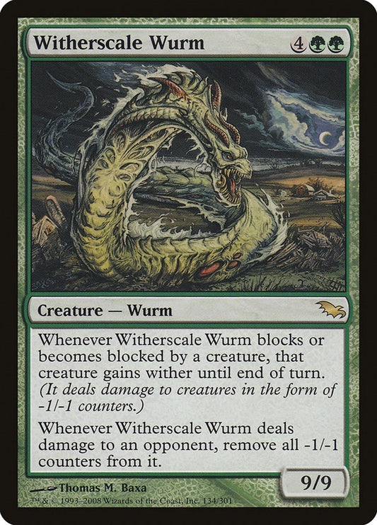 Image for Witherscale Wurm (134) (Shadowmoor) - Magic: The Gathering