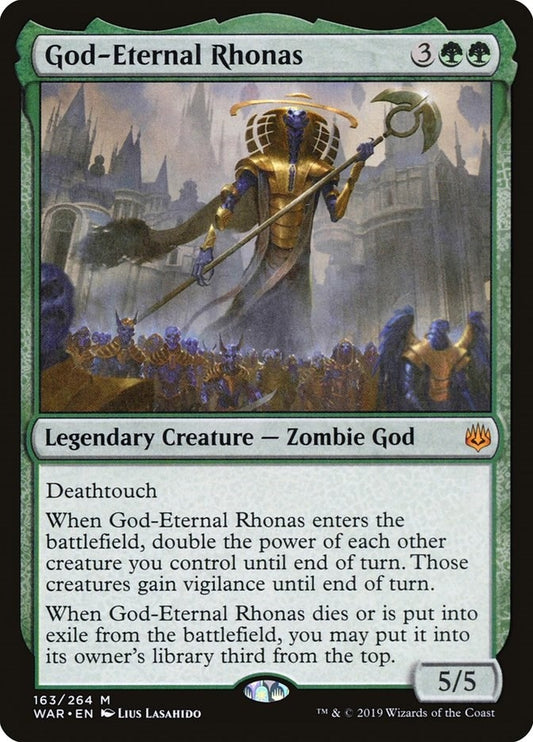 Image for God-Eternal Rhonas (163) (War of the Spark) - Magic: The Gathering