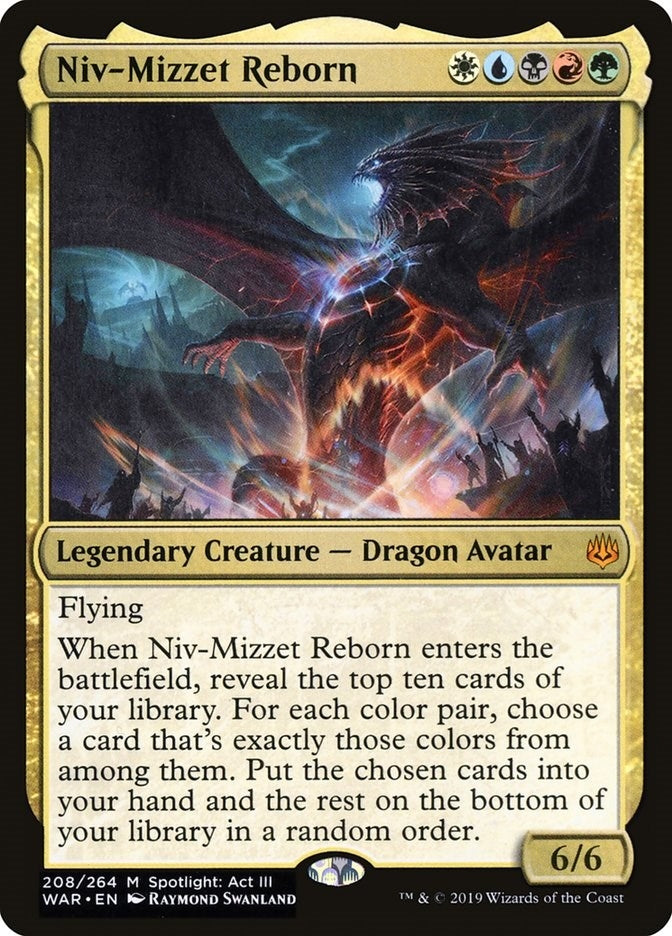Image for Niv-Mizzet Reborn (208) (War of the Spark) - Magic: The Gathering