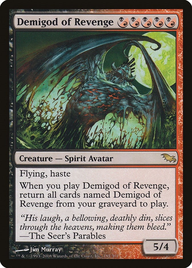 Image for Demigod of Revenge (183) (Shadowmoor) - Magic: The Gathering