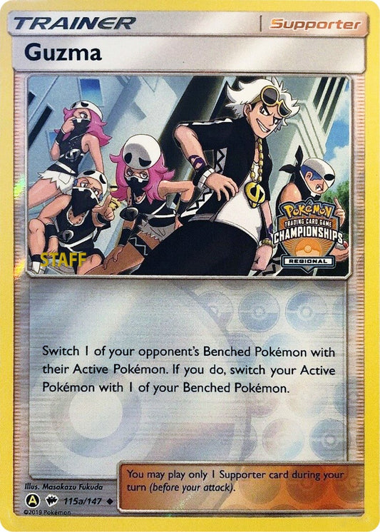 Image for Guzma - 115a/147 (Regional Championships) [Staff] (115a/147) (League & Championship Cards) - Pokemon