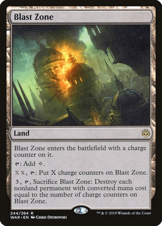 Image for Blast Zone (244) (War of the Spark) - Magic: The Gathering
