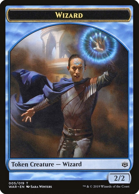 Image for Wizard Token (5) (War of the Spark) - Magic: The Gathering