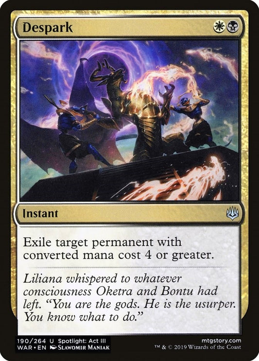 Image for Despark (190) (War of the Spark) - Magic: The Gathering