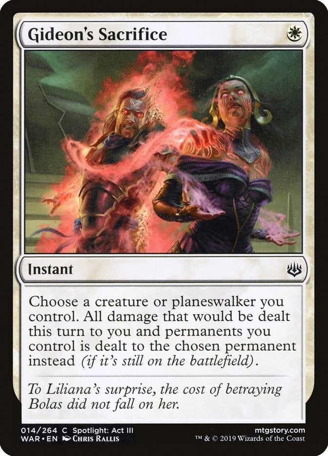Image for Gideon's Sacrifice (14) (War of the Spark) - Magic: The Gathering