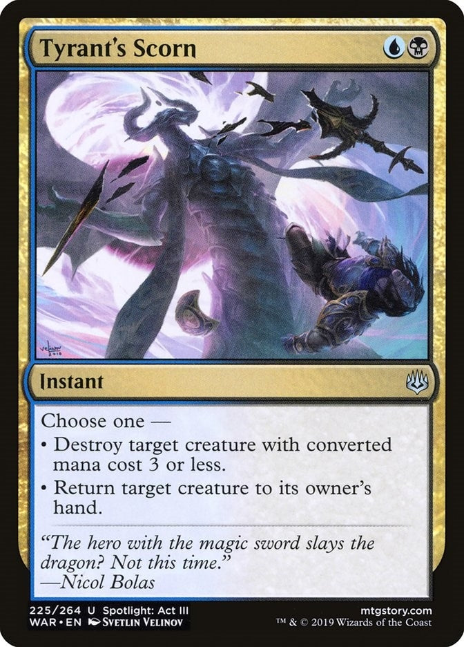 Image for Tyrant's Scorn (225) (War of the Spark) - Magic: The Gathering
