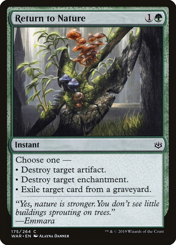 Image for Return to Nature (175) (War of the Spark) - Magic: The Gathering