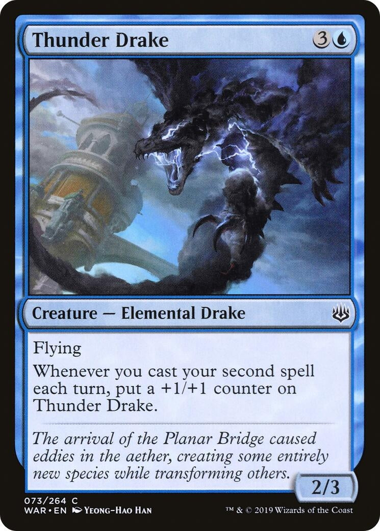 Image for Thunder Drake (73) (War of the Spark) - Magic: The Gathering