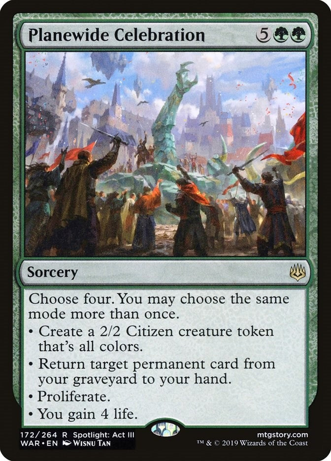 Image for Planewide Celebration (172) (War of the Spark) - Magic: The Gathering