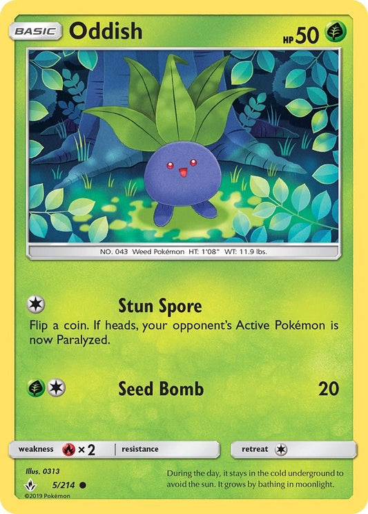 Image for Oddish (5) (5/214) (SM - Unbroken Bonds) - Pokemon