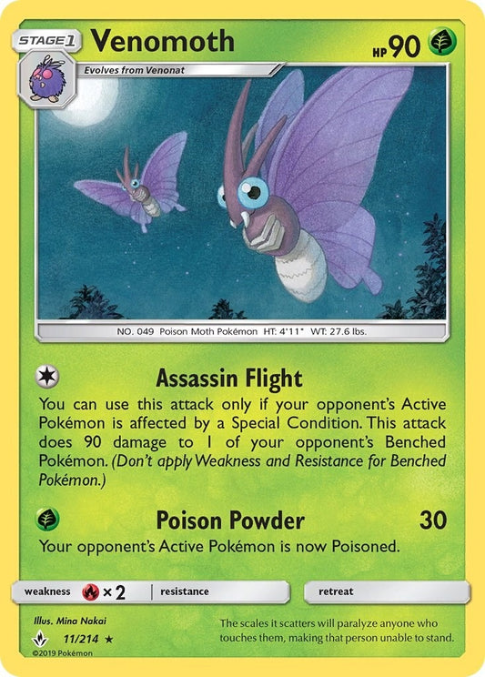 Image for Venomoth (11/214) (SM - Unbroken Bonds) - Pokemon