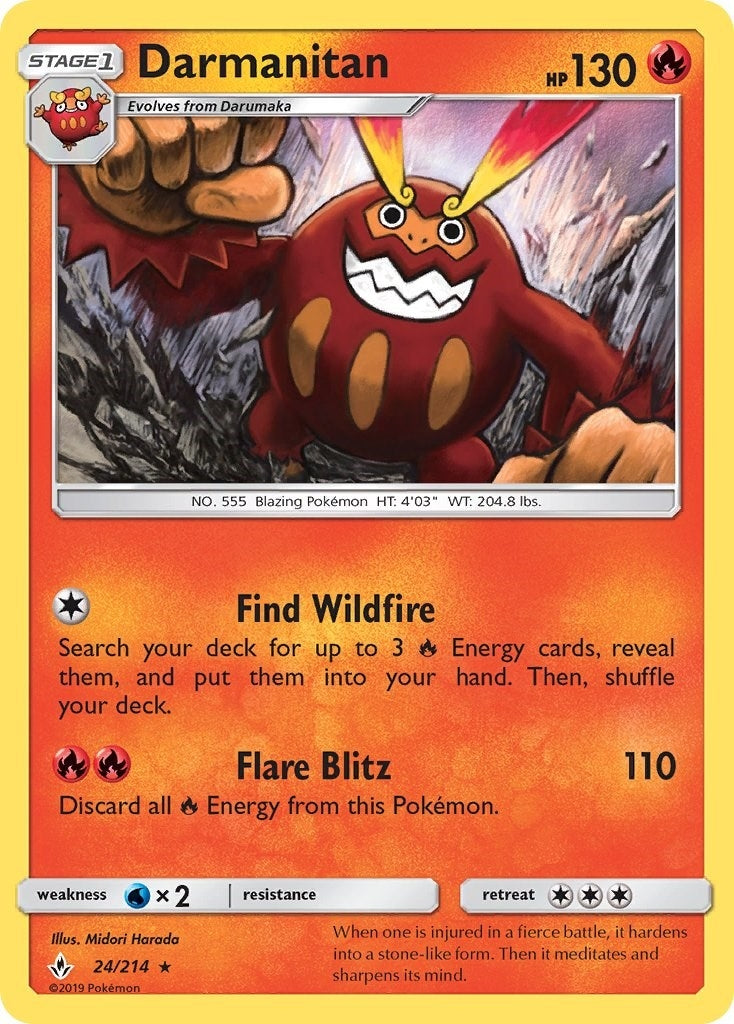 Image for Darmanitan (24/214) (SM - Unbroken Bonds) - Pokemon