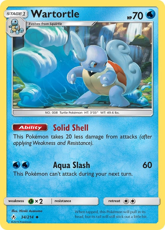 Image for Wartortle (34/214) (SM - Unbroken Bonds) - Pokemon