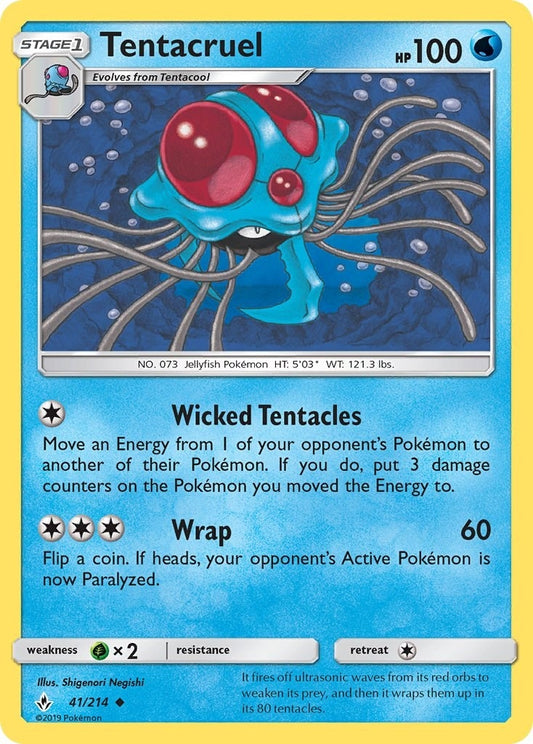 Image for Tentacruel (41/214) (SM - Unbroken Bonds) - Pokemon