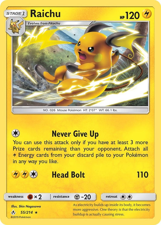 Image for Raichu (55/214) (SM - Unbroken Bonds) - Pokemon