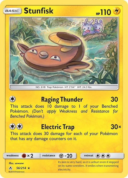 Image for Stunfisk (56/214) (SM - Unbroken Bonds) - Pokemon