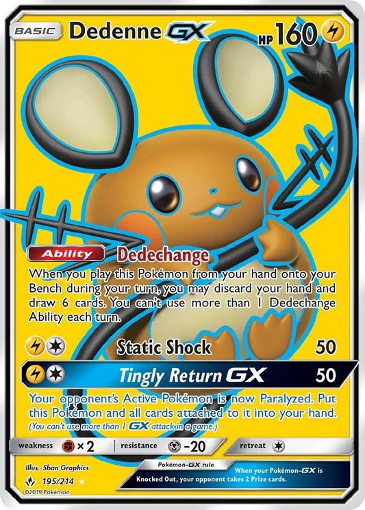 Image for Dedenne GX (Full Art) (195/214) (SM - Unbroken Bonds) - Pokemon