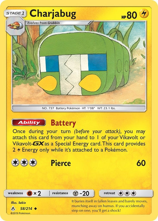 Image for Charjabug (58/214) (SM - Unbroken Bonds) - Pokemon
