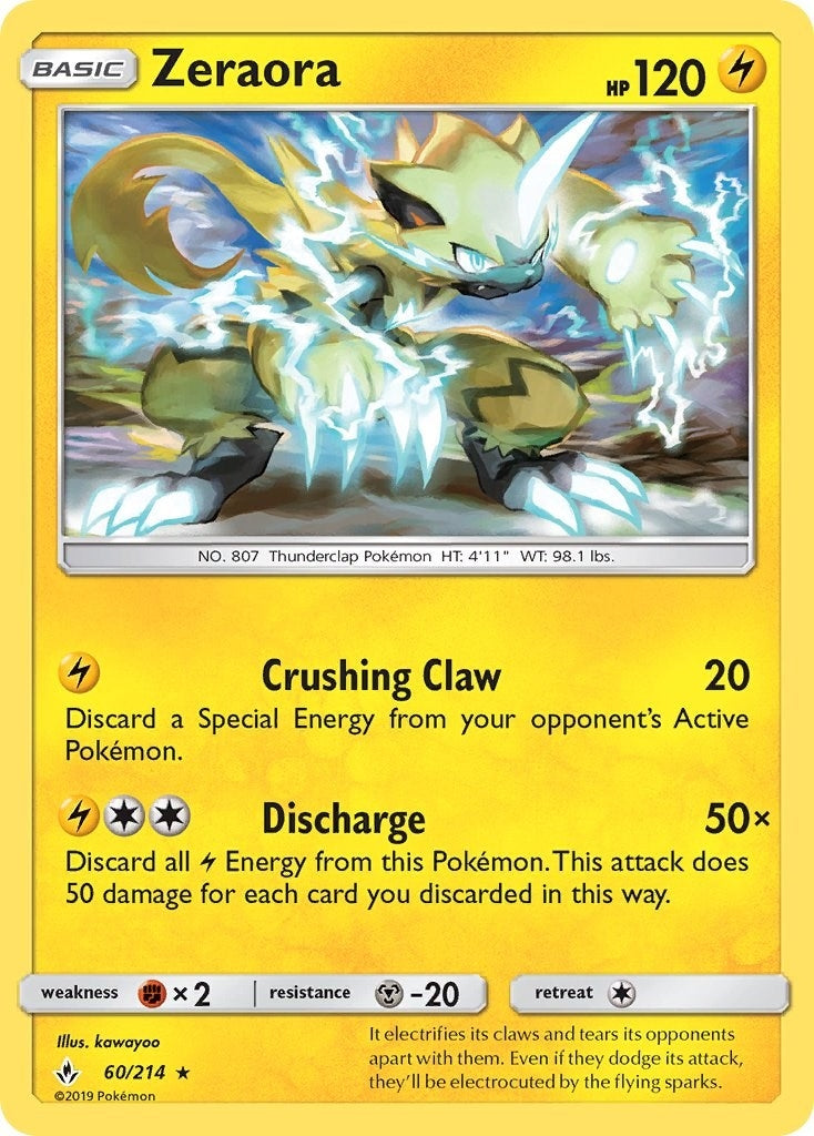 Image for Zeraora (60/214) (SM - Unbroken Bonds) - Pokemon