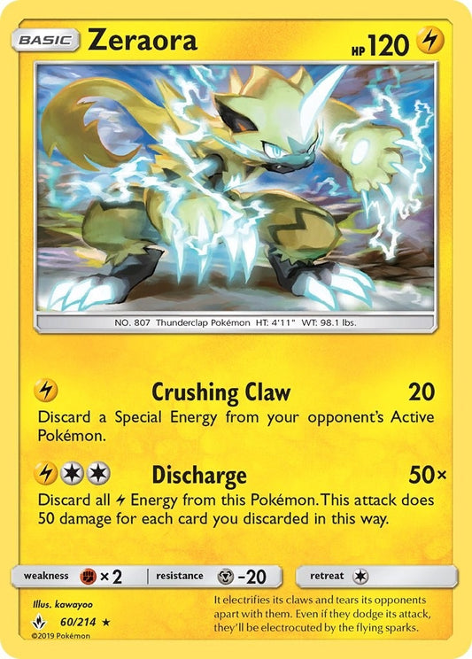 Image for Zeraora (60/214) (SM - Unbroken Bonds) - Pokemon
