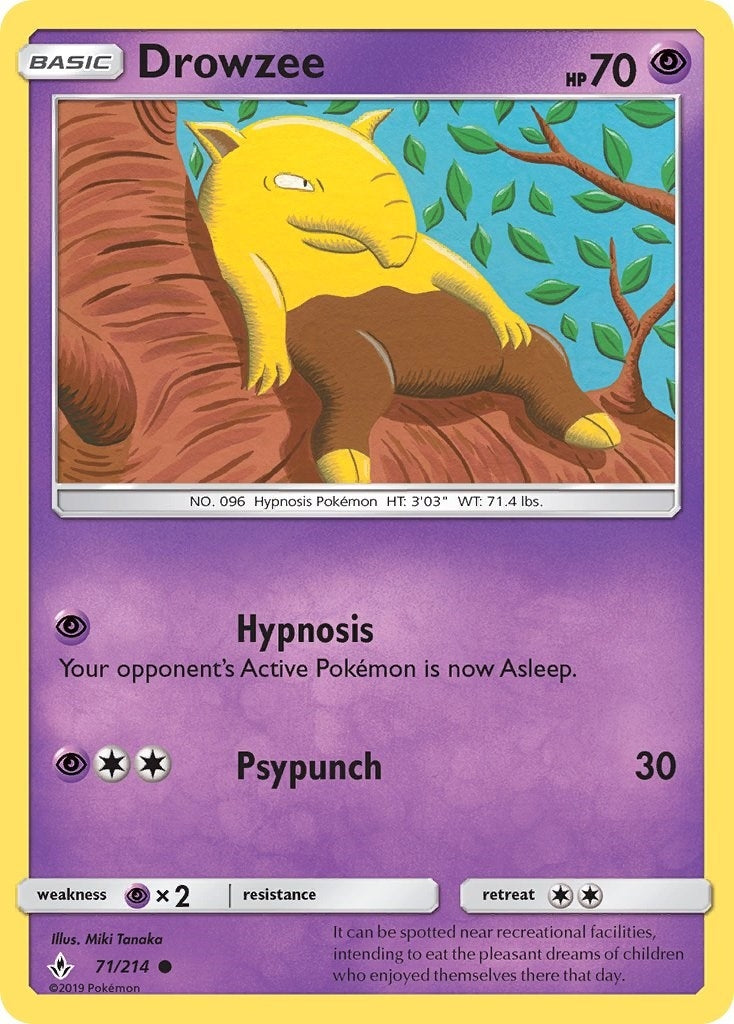 Image for Drowzee (71/214) (SM - Unbroken Bonds) - Pokemon