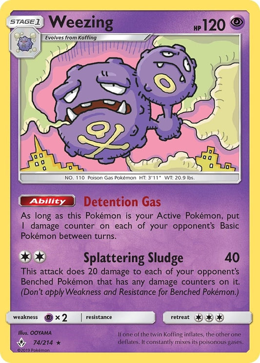 Image for Weezing (74/214) (SM - Unbroken Bonds) - Pokemon