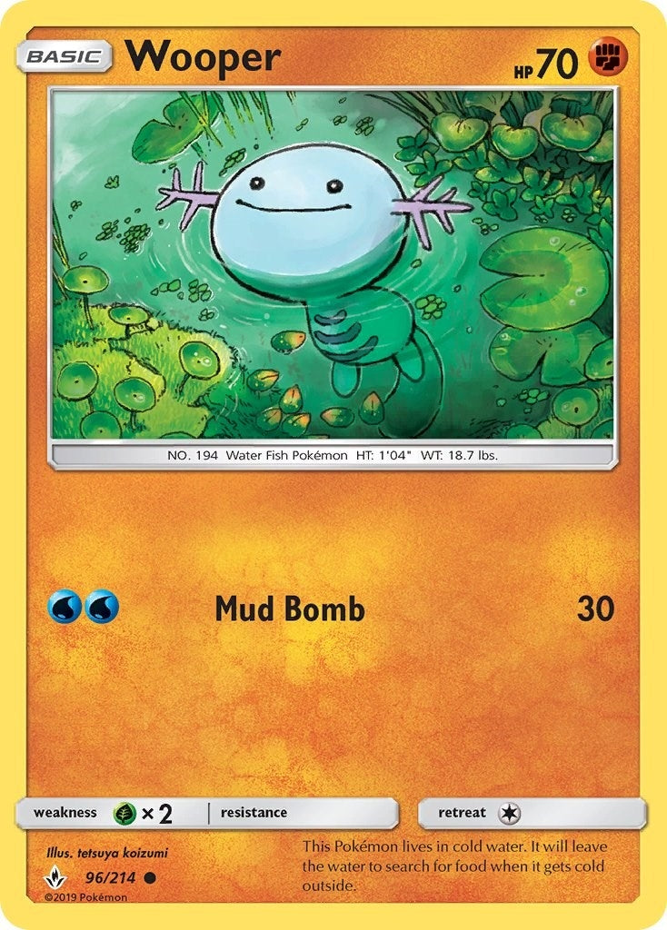 Image for Wooper (96/214) (SM - Unbroken Bonds) - Pokemon