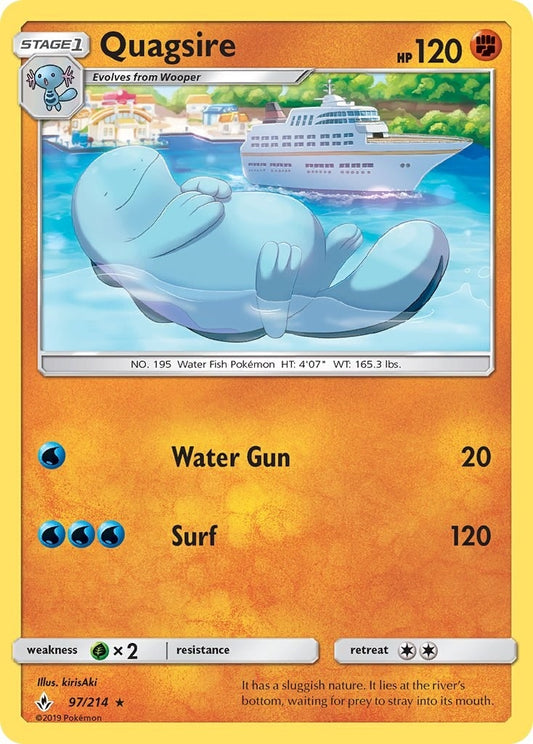 Image for Quagsire (97/214) (SM - Unbroken Bonds) - Pokemon