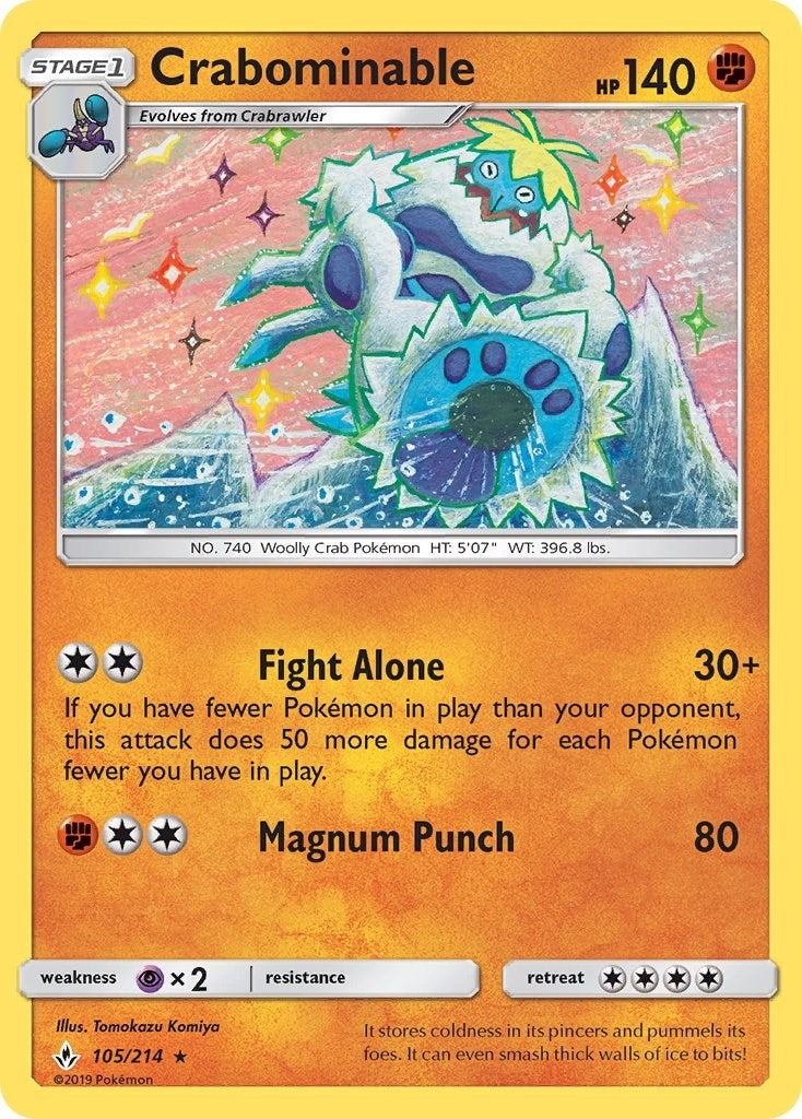 Image for Crabominable (105/214) (SM - Unbroken Bonds) - Pokemon