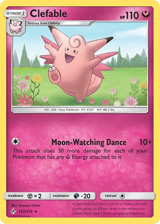 Image for Clefable (133/214) (SM - Unbroken Bonds) - Pokemon