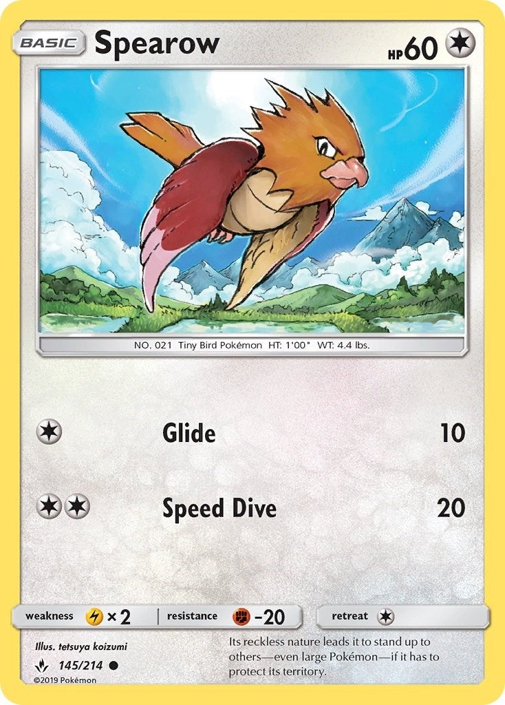 Image for Spearow (145/214) (SM - Unbroken Bonds) - Pokemon