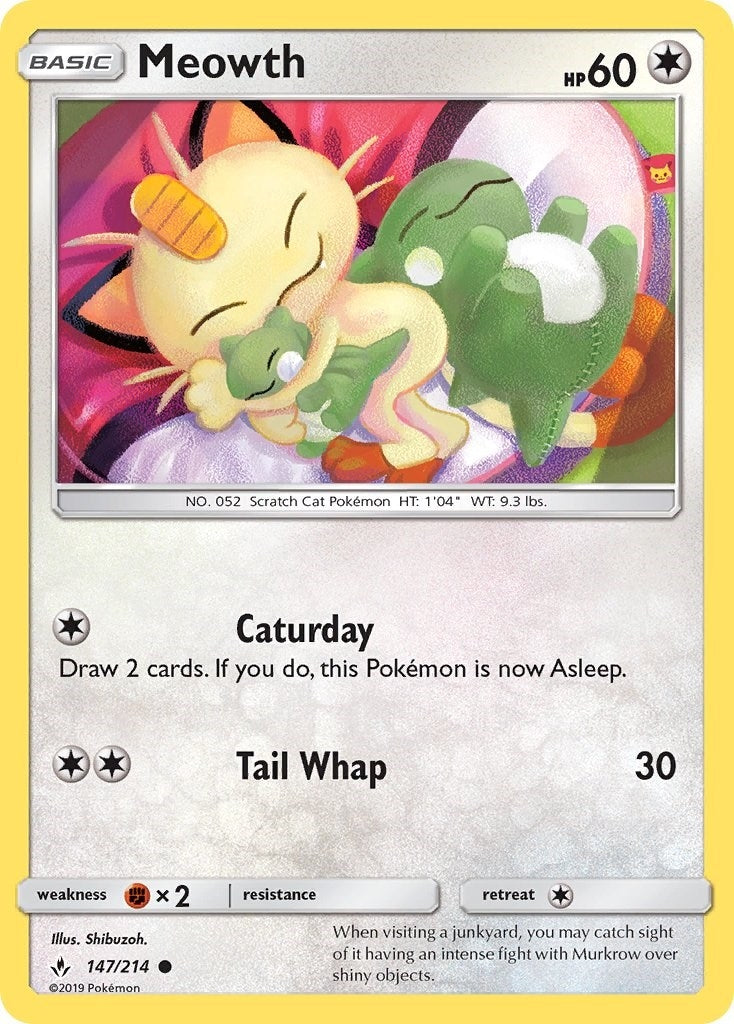 Image for Meowth (147/214) (SM - Unbroken Bonds) - Pokemon