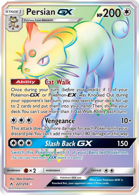 Image for Persian GX (Secret) (227/214) (SM - Unbroken Bonds) - Pokemon