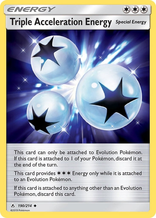 Image for Triple Acceleration Energy (190/214) (SM - Unbroken Bonds) - Pokemon