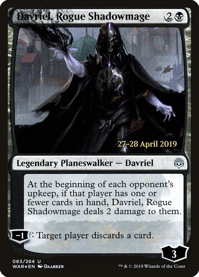 Image for Davriel, Rogue Shadowmage (83) (Prerelease Cards) - Magic: The Gathering