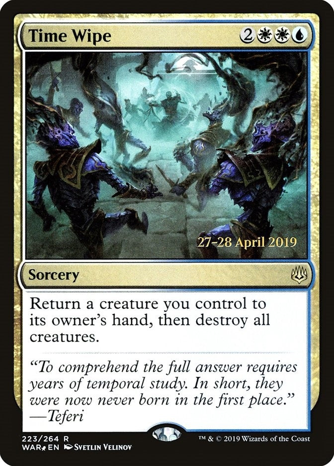 Image for Time Wipe (223) (Prerelease Cards) - Magic: The Gathering