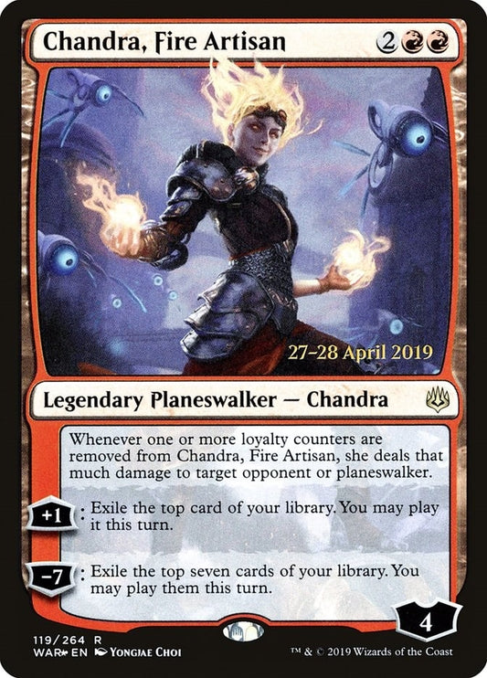 Image for Chandra, Fire Artisan (119) (Prerelease Cards) - Magic: The Gathering