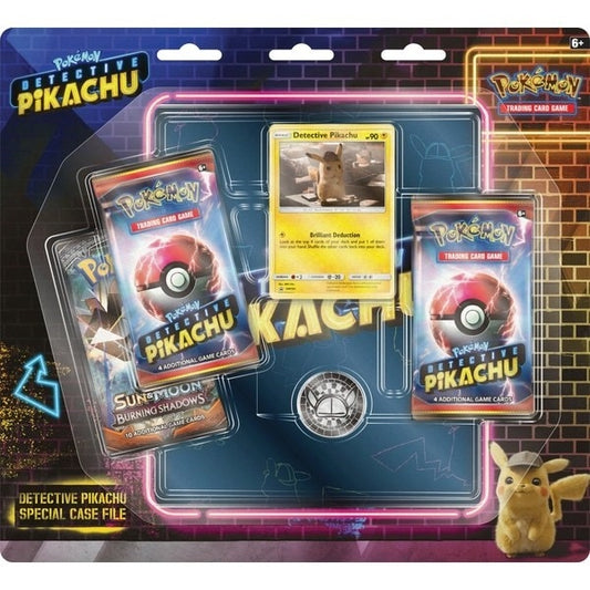 Image for Detective Pikachu Special Case File - 3 Pack Booster Blister - Pokemon